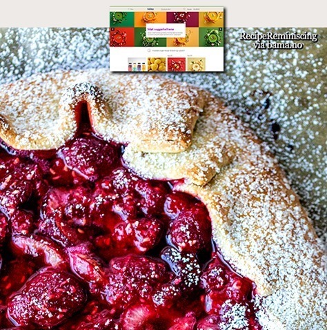 Rustic Tart with Raspberry and Sweet Cherries / Rustikk Terte med Bringebær og Moreller